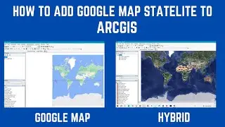 How to add satellite map in ArcGIS|| Arcgoogle in ArcGIS, google satellite, google earth in ArcGIS||