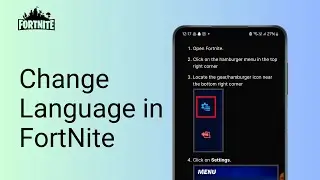 How to Change Language in Fortnite I Change Back to English