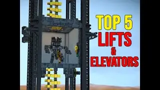 TOP 5 ELEVATOR & LIFT Builds - Space Engineers