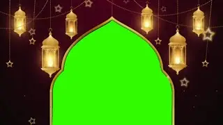 Ramadan Islamic Green Screen Background Animation Loop HD Footage