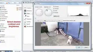 Change contrast or brightness of video permanently