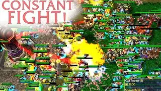 CONSTANT FIGHT!  | Footmen Vs Grunts | W3