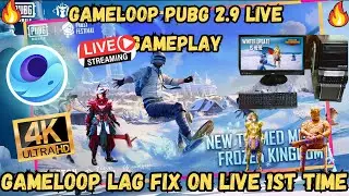 GAMELOOP 2.9 PUBG / BGMI LIVE GAME PLAY ON LOW END PC . WITH GAMELOOP LAG FIX 1ST TIME ON YOUTUBE ..