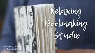 Make book with me | ASMR with Relaxing music | Real-time studio vlog