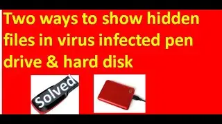how to show hidden files in usb using cmd | Two ways to show hidden files in usb using cmd