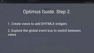 How to Add Views Using DHTMLX Suite - DHTMLX Optimus Tutorial