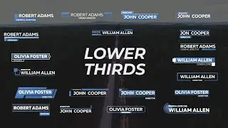 20 Lower Thirds Titles - Premiere Pro MOGRT Template