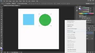 Photoshop Tutorial: CS6 Merge Shape Layers to Retain Vector Properties  -HD-