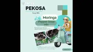 Pekosa Instant Moringa Leaf pepper soup. 