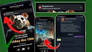 Kesalahan jaringan Hamster Kombat | Kesalahan permintaan Hamster Kombat tidak dapat memperoleh infor