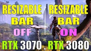 NVIDIA RESIZABLE BAR : ON / OFF || How BIG is the Difference???