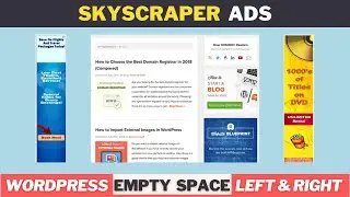 How do I place ads in Wordpress on the empty spaces of the left and right of my web page? 💰