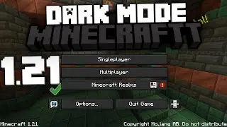 Dark Mode Texture Pack 1.21/1.21.1 Download & Install Tutorial