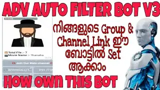 How To Create Advanced Auto Filter Bot 3 in Telegram | Simple steps | Malayalam | Mo Tech Mrk-YT