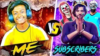 🔴FREE FIRE LIVE🔴PLAYING 1 VS 6 WITH KHTARNAK SUBSCRIBERS🤯ON LIVE -GARENA FREE FIRE