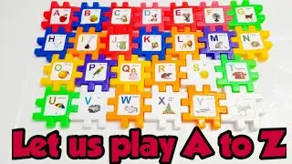 Learn ABCD | Recognize A to Z English Alphabets | A for Apple B for Ball | Colorful Blocks ABCD