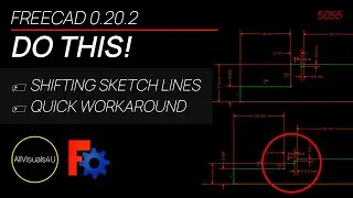 🚨 How To Fix Shifting Sketch Lines In FreeCAD - Learn CAD Online - How To Learn FreeCAD