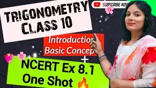 Trigonometry Class 10 🔥| Class 10 Maths Ch 8 | Introduction to Trigonometry | NCERT Ex 8.1 One Shot