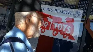 GRANDPA VISITS TOYS FOR TOTS!