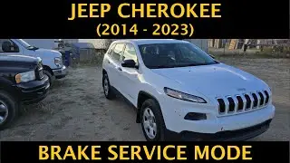 Jeep Cherokee - HOW TO PLACE REAR BRAKES IN BRAKE SERVICE MODE (2014 - 2023)