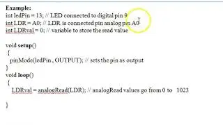 LDR Interfacing with Arduino