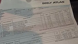 Джили атлас ТО 8 80000км за 2 года