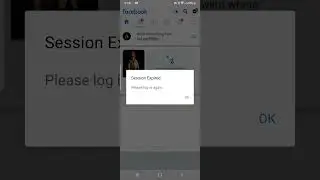 facebook login session expired 