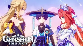 DAY 2 FULL STORY NAVIA, NILOU & KIRARA Cutscene Summertide Scales and Tales Genshin Impact