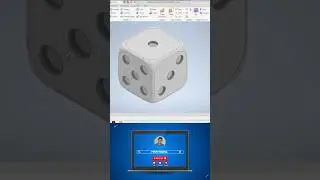 Modelado 3D de un dado! #dice #autodeskinventor #cad #cadsoftware