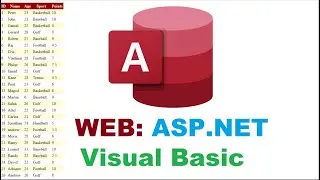 How to connect access database with web using ASP.net Visual Basic and display data in GridView