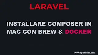 Installing composer in mac with docker and also with brew and create a laravel project