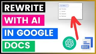 How To Rewrite Text In Google Docs Using Googles Generative AI Feature?