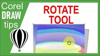 Rotate and change rotation center in CorelDraw