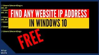 How to find website IP address in windows 10