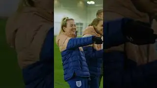 Goalie in a bear costume | England Lionesses Fan Challenge