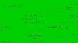 Math Formula Green Screen Video