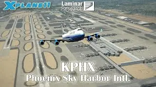 Laminar Research KPHX Phoenix Sky Harbor International | Default Airport in X-Plane 11.10