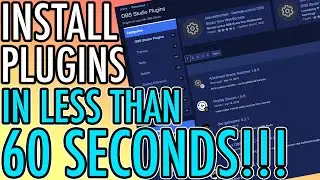 DOWNLOAD And INSTALL OBS PLUGINS In 60 SECONDS!