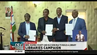 NMG Foundation signs an MoU with Kiambu county govt and KNLS to build a modern library in the county