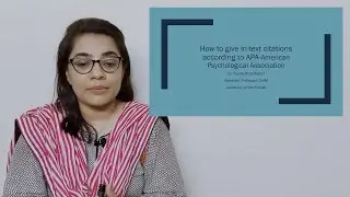 How to give citations within text, learn giving references within text according to APA