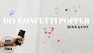 🎉 Diy confetti popper | Diy confetti cannon | Diy confetti launcher (quick and easy)