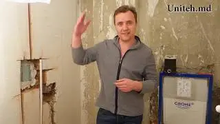 Установка смесителя скрытого монтажа НА Пальцах.