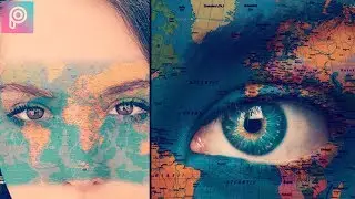 Map Face Fun Art Tutorial with Picsart App