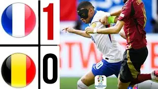 France vs Belgium (1-0) Euro 2024 Kolo Muani goal |