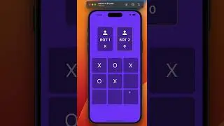 Flutter Tic Tac Toe Game #flutter #shorts
