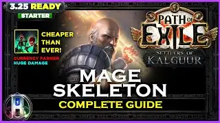 [PoE 3.25] LEAGUE STARTER - MAGE SKELETON GUARDIAN - PATH OF EXILE SETTLERS OF KALGUUR - POE BUILDS