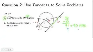 Geometry 10-2: Lines Tangent to a Circle