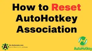 Fixing Lost association of AutoHotkey executable