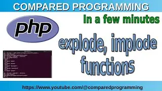 PHP string functions: explode and implode