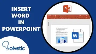 How to insert Word Doc in PowerPoint ✔️